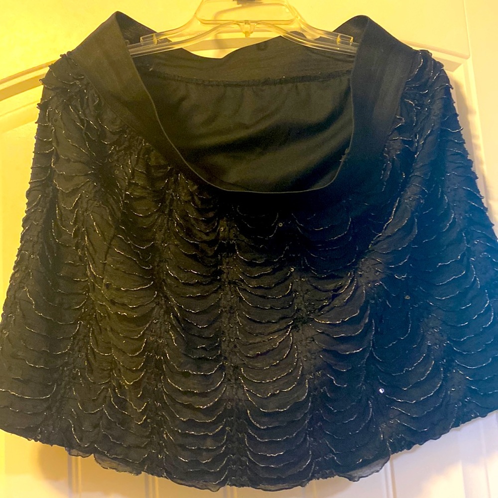 Sparkly mini skirt